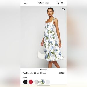 Reformation Tagliatelle Linen Dress